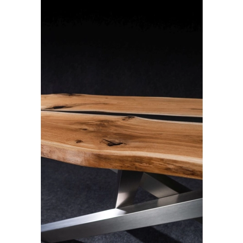 Blat z Litego Drewna Dębowego i Żywicy BD-6