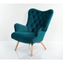 Fotel uszak CHESTERFIELD Turkus