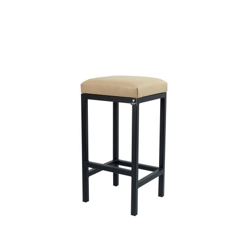 Hoker Tapicerowany Beżowy Ekoskóra HP-5