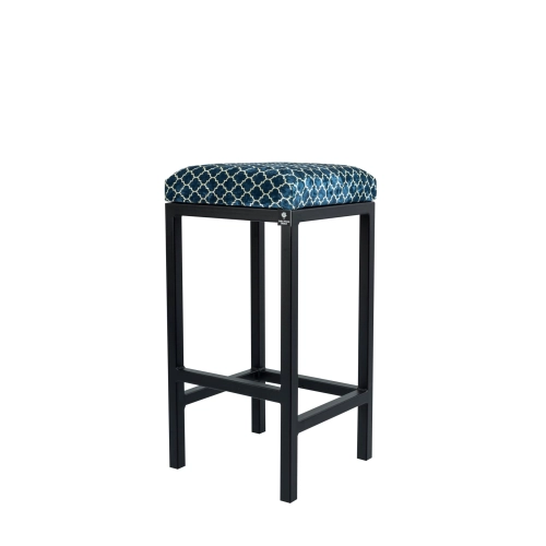 Hoker Tapicerowany Maroko Niebieski 04 HP-5