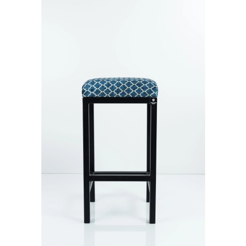 Hoker Tapicerowany Maroko Niebieski 04 HP-5