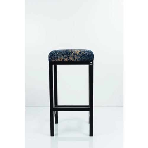 Hoker Tapicerowany Welur Ornament Vintage Granat HP-5