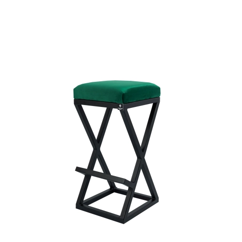 Hoker Tapicerowany Butelkowa Zieleń HP-6