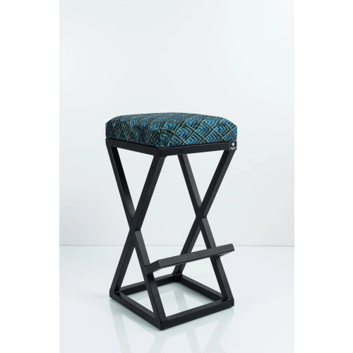 Hoker Tapicerowany Romby Granat 02 HP-6