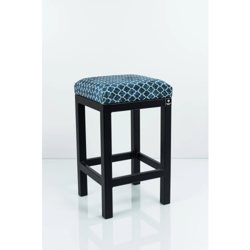 Hoker Tapicerowany Maroko Niebieski 04 HP-1