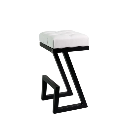 Hoker Pikowany Biały Ekoskóra HP-3