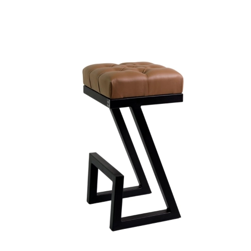 Hoker Pikowany Brązowy Ekoskóra HP-3