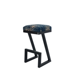 Hoker Tapicerowany Ornament Vintage Granat HP-3