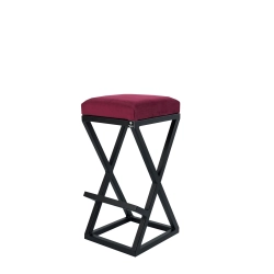 Hoker Tapicerowany Bordo  HP-4