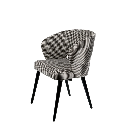 Krzesło DELUXE KR-8 Tkanina  Pepitka