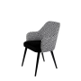 Krzesło tapicerowane DELUXE KR-9 Tkanina Fendy 01