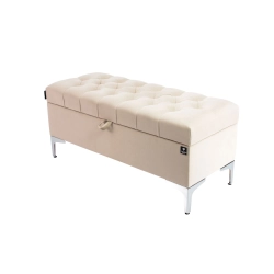 Kufer Pikowany CHESTERFIELD  Beż / Model Q-1 Rozmiary od 50 cm do 200 cm