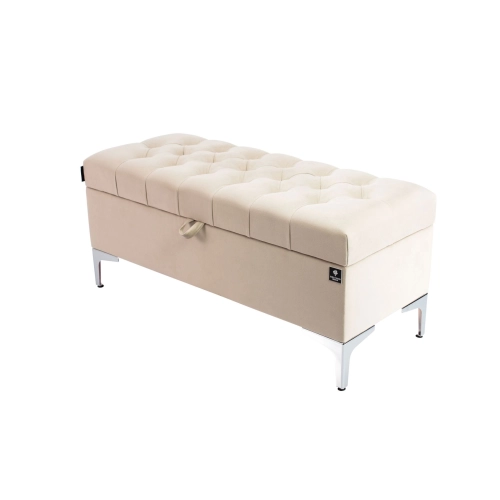 Kufer Pikowany CHESTERFIELD  Beż / Model Q-1 Rozmiary od 50 cm do 200 cm