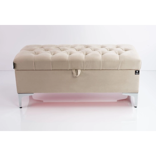 Kufer Pikowany CHESTERFIELD  Beż / Model Q-1 Rozmiary od 50 cm do 200 cm