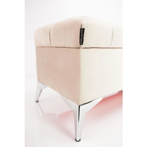 Kufer Pikowany CHESTERFIELD  Beż / Model Q-1 Rozmiary od 50 cm do 200 cm