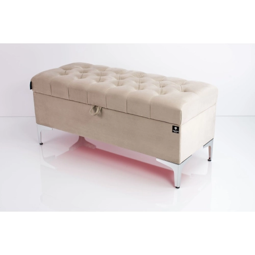 Kufer Pikowany CHESTERFIELD  Beż / Model Q-1 Rozmiary od 50 cm do 200 cm