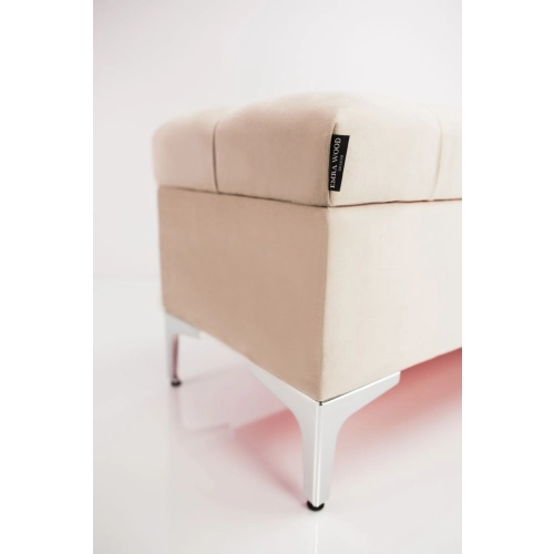 Kufer Pikowany CHESTERFIELD  Beż / Model Q-1  Rozmiary od 50 cm do 200 cm