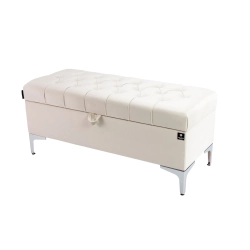 Kufer Pikowany CHESTERFIELD ECRU / Model  Q-1 Rozmiary od 50 cm do 200 cm