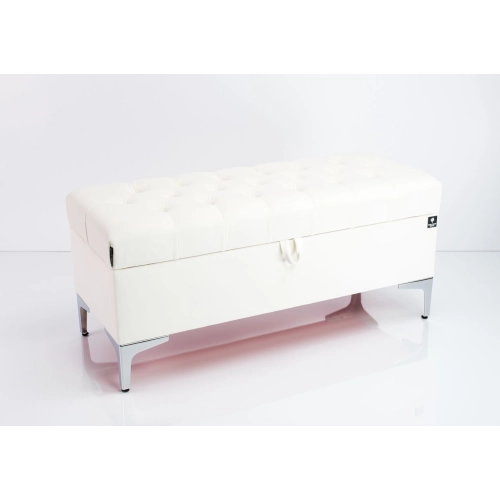 Kufer Pikowany CHESTERFIELD Złamana Biel  / Model  Q-1 Rozmiary od 50 cm do 200 cm