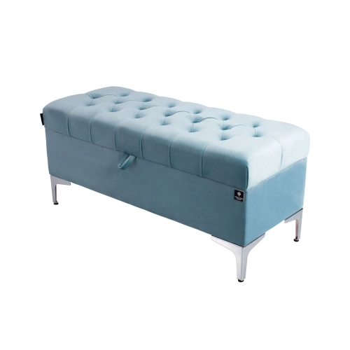 Kufer Pikowany CHESTERFIELD Jasny Błękit / Model Q-1 Rozmiary od 50 cm do 200 cm