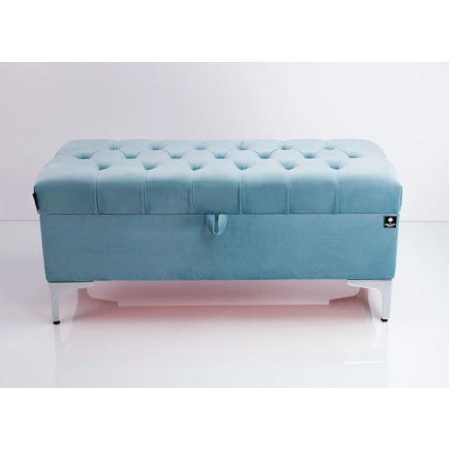 Kufer Pikowany CHESTERFIELD Jasny Błękit / Model Q-1 Rozmiary od 50 cm do 200 cm