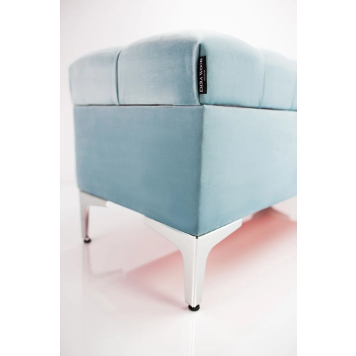 Kufer Pikowany CHESTERFIELD Jasny Błękit / Model Q-1 Rozmiary od 50 cm do 200 cm