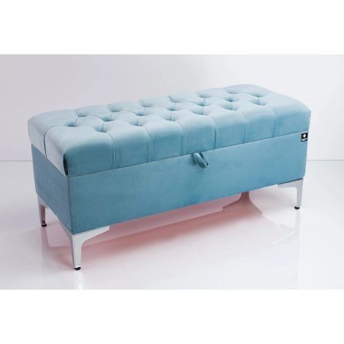Kufer Pikowany CHESTERFIELD Jasny Błękit / Model Q-1 Rozmiary od 50 cm do 200 cm