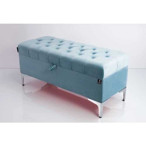 Kufer Pikowany CHESTERFIELD Jasny Błękit / Model Q-1 Rozmiary od 50 cm do 200 cm