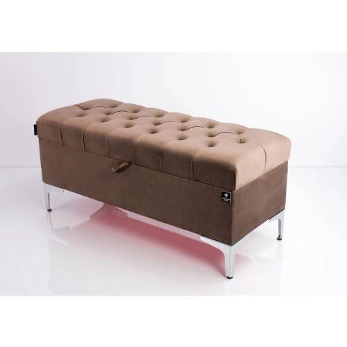Kufer Pikowany CHESTERFIELD  Brąz / Model Q-1 Rozmiary od 50 cm do 200 cm