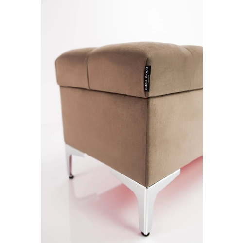 Kufer Pikowany CHESTERFIELD  Brąz / Model Q-1 Rozmiary od 50 cm do 200 cm