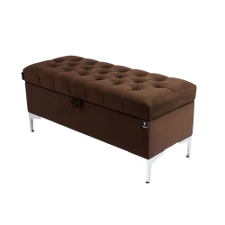 Kufer Pikowany CHESTERFIELD  Brąz  / Model  Q-1 Rozmiary od 50 cm do 200 cm