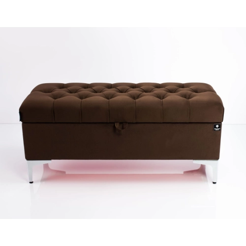 Kufer Pikowany CHESTERFIELD  Brąz  / Model  Q-1 Rozmiary od 50 cm do 200 cm