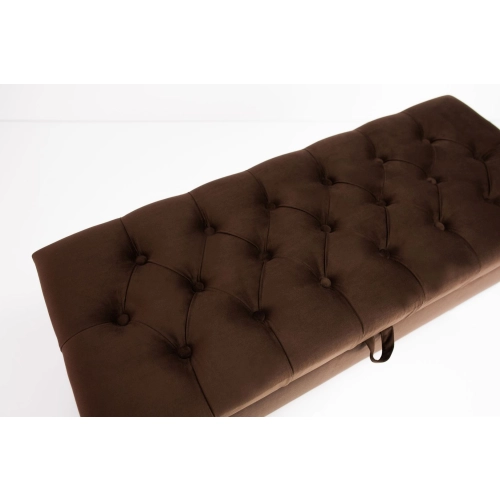 Kufer Pikowany CHESTERFIELD  Brąz  / Model  Q-1 Rozmiary od 50 cm do 200 cm