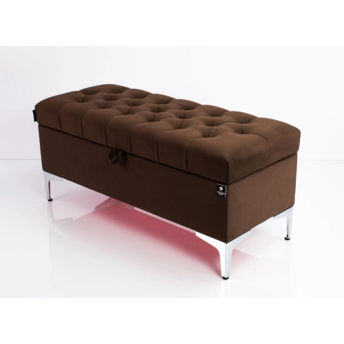 Kufer Pikowany CHESTERFIELD  Brąz  / Model  Q-1 Rozmiary od 50 cm do 200 cm