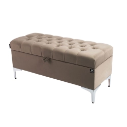 Kufer Pikowany CHESTERFIELD Ciemny Beż / Model  Q-1 Rozmiary od 50 cm do 200 cm