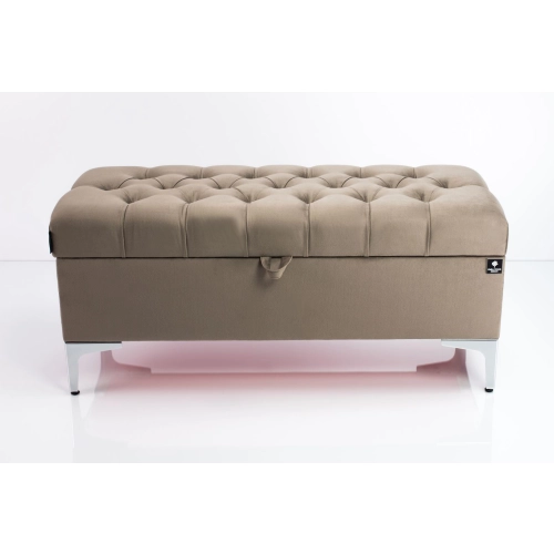 Kufer Pikowany CHESTERFIELD Ciemny Beż / Model  Q-1 Rozmiary od 50 cm do 200 cm