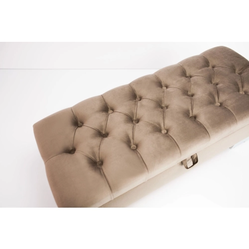 Kufer Pikowany CHESTERFIELD Ciemny Beż / Model  Q-1 Rozmiary od 50 cm do 200 cm