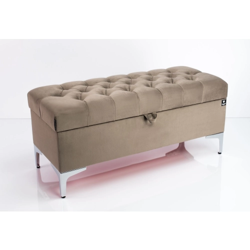 Kufer Pikowany CHESTERFIELD Ciemny Beż / Model  Q-1 Rozmiary od 50 cm do 200 cm