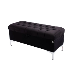 Kufer Pikowany CHESTERFIELD Czarny  / Model Q-1 Rozmiary od 50 cm do 200 cm