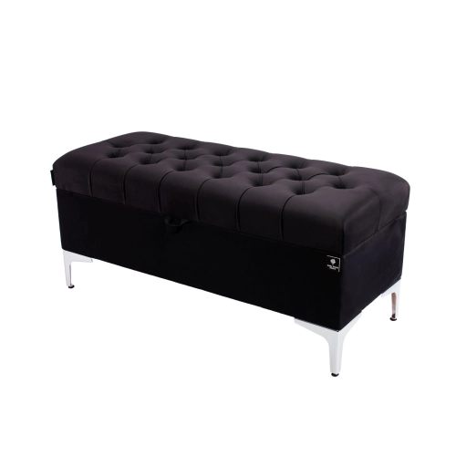 Kufer Pikowany CHESTERFIELD Czarny  / Model Q-1 Rozmiary od 50 cm do 200 cm
