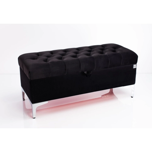 Kufer Pikowany CHESTERFIELD Czarny  / Model Q-1 Rozmiary od 50 cm do 200 cm