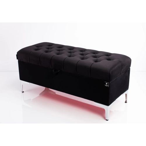 Kufer Pikowany CHESTERFIELD Czarny  / Model Q-1 Rozmiary od 50 cm do 200 cm