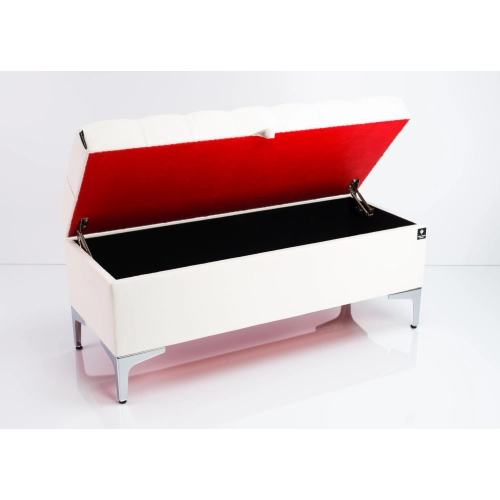 Kufer Pikowany CHESTERFIELD  Ecru / Model  Q-1 Rozmiary od 50 cm do 200 cm