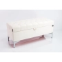 Kufer Pikowany CHESTERFIELD  Ecru / Model  Q-1 Rozmiary od 50 cm do 200 cm