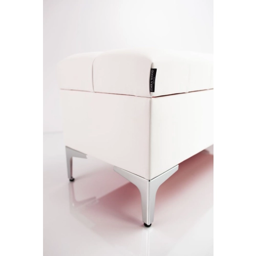 Kufer Pikowany CHESTERFIELD Eko-Skóra Biała / Model  Q-1 Rozmiary od 50 cm do 200 cm