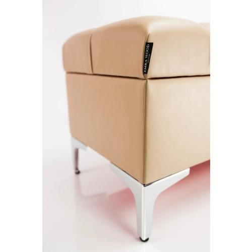 Kufer Pikowany CHESTERFIELD Eko-Skóra Beż / Model Q-1 Rozmiary od 50 cm do 200 cm