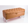 Kufer Pikowany CHESTERFIELD Eko-Skóra Brąz / Model  Q-1 Rozmiary od 50 cm do 200 cm