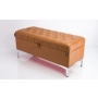 Kufer Pikowany CHESTERFIELD Eko-Skóra Brąz / Model  Q-1 Rozmiary od 50 cm do 200 cm
