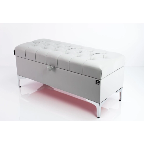 Kufer Pikowany CHESTERFIELD Eko-Skóra Popiel / Model Q-1 Rozmiary od 50 cm do 200 cm