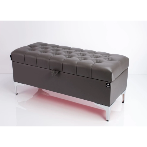 Kufer Pikowany CHESTERFIELD Eko-Skóra Grafit / Model  Q-1 Rozmiary od 50 cm do 200 cm